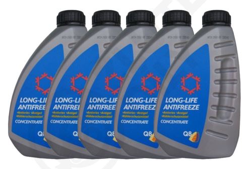 Chladící kapalina Q8 Antifreeze longlife koncentrát 5x1L