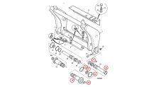 Sada těsnění pro přetěsnění rychloupupínače JCB 2CX/407/409/520/525/527/TM180/200