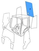 Sklo zadní výklopné BHL 3CX 4CX 5CX kabina P21 pro JCB Sklo zadní výklopné BHL 3CX 4CX 5CX kabina P21 pro JCB