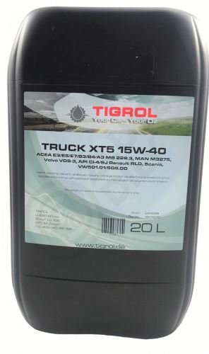 Motorový olej TIGROL TRUCK XT5 15W40 20L