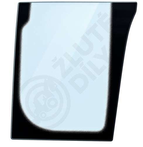 Sklo pravé čelní dolní  BHL 3CX 4CX 5CX kabina P21 pro JCB